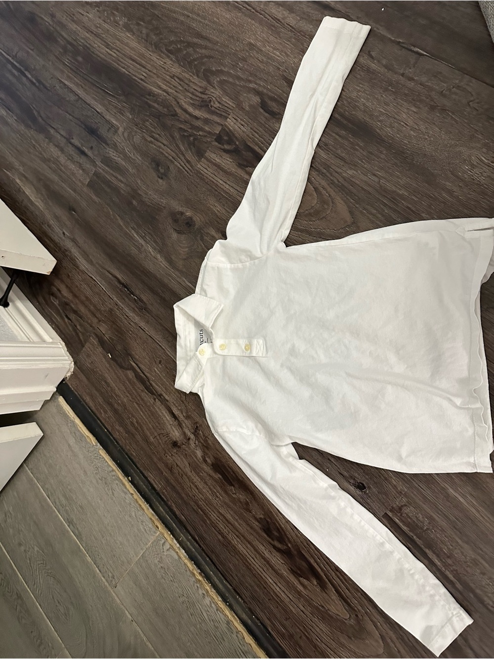 Crewcuts White Long Sleeve Uniform Polo Shirt Classic Preppy Boys